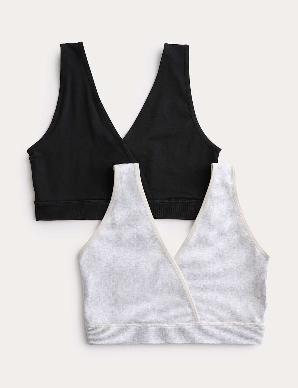 Marks & Spencer M&S 2 Pack Lounge Nursing Maternity Bras Grey Mix