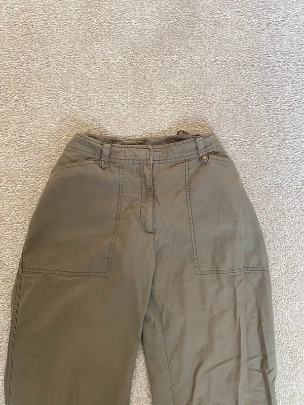 Vintage Vintage y2k khaki wide leg cargo trousers
