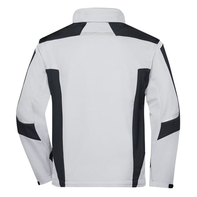 James and Nicholson James and Nicholson Men's Strong Soft Shell Jacket in Off-White - 2