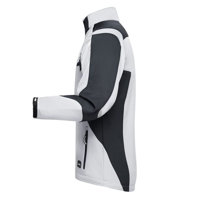 James and Nicholson James and Nicholson Men's Strong Soft Shell Jacket in Off-White - 3