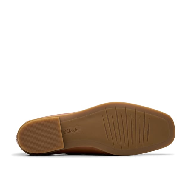 Clarks Clarks Women's Sarafyna Iris Loafer Tan Leather Loafers, Slip Ons in Brown - 3