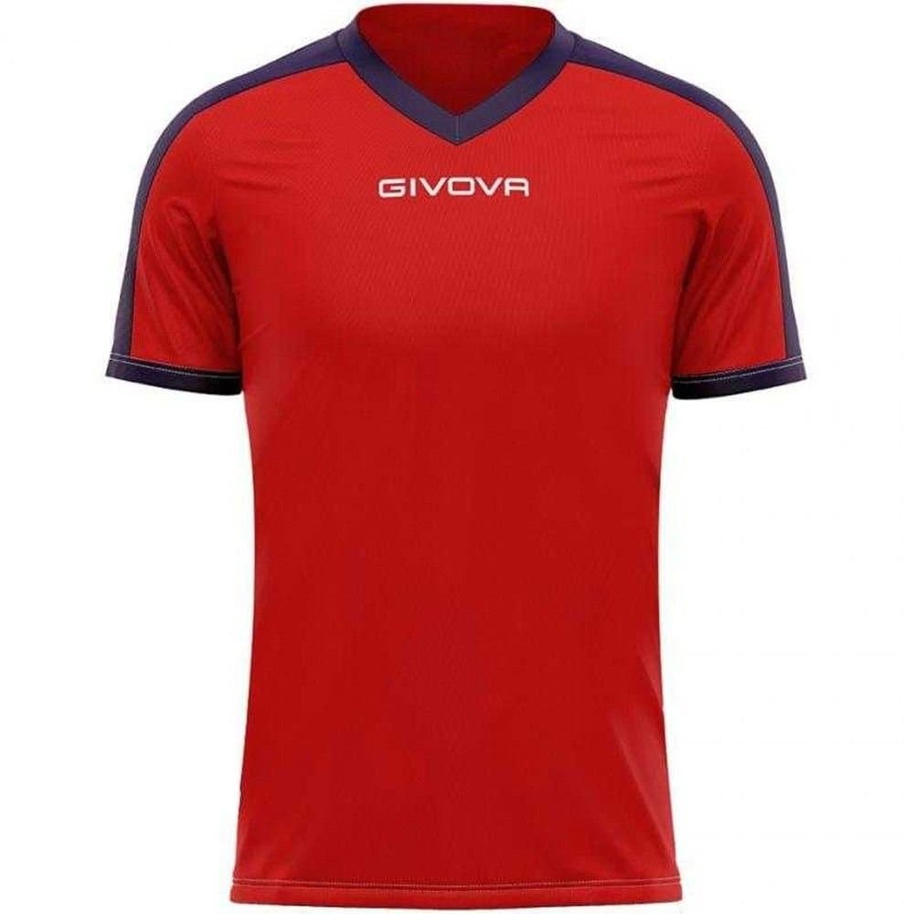 Givova Givova Men's lution Interlock T-Shirt in Dark Red