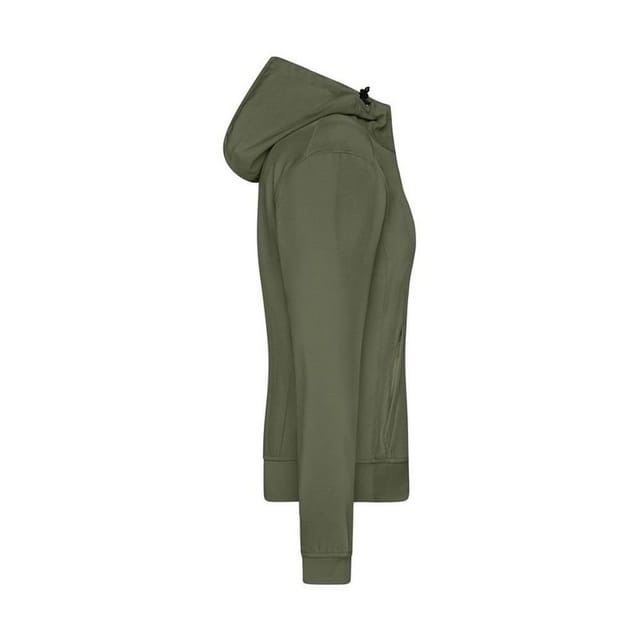 James and Nicholson James and Nicholson Women's Hooded Soft Shell Jacket in Olive - 3
