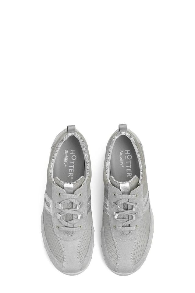Hotter Hotter Women's Wide Fit 'Leanne II' Active Shoes in Light Grey - 3