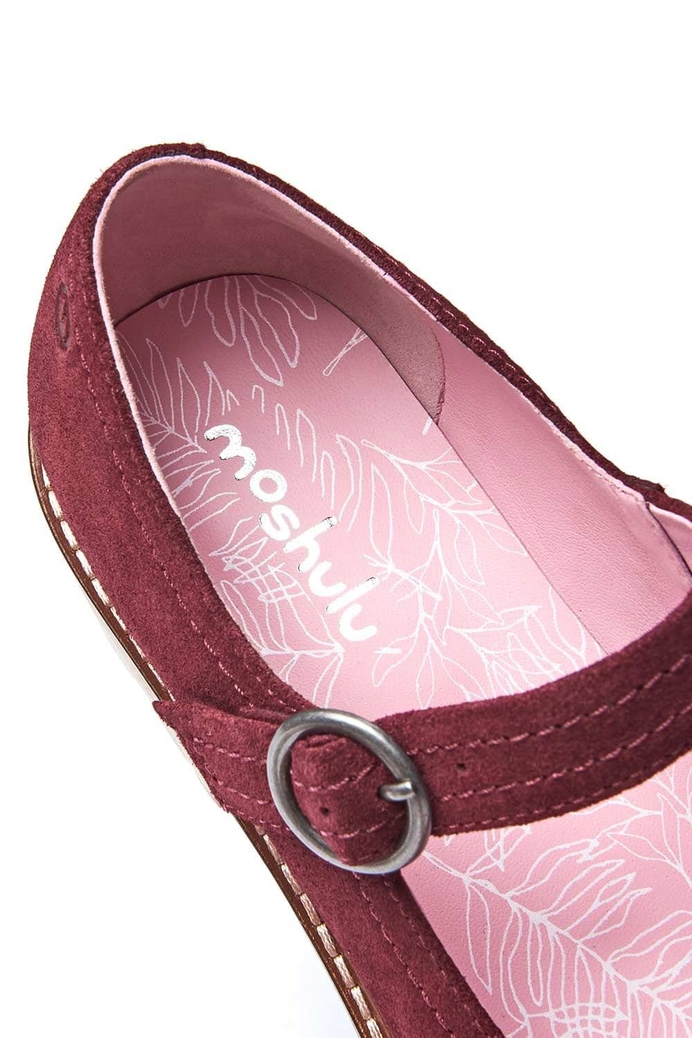 Moshulu Moshulu Women's Boyce' Flat Mary Jane Style Shoes in Dark Red - 4
