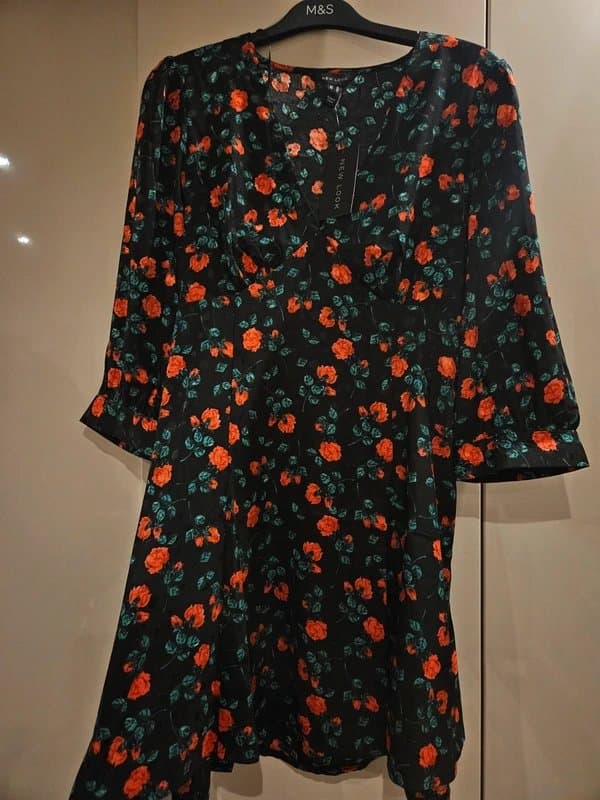 New Look Rose satin dress