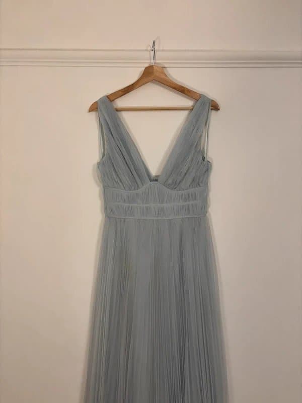 ASOS Design Baby Blue Bridesmaid Dress Wedding Guest Maxi Dress