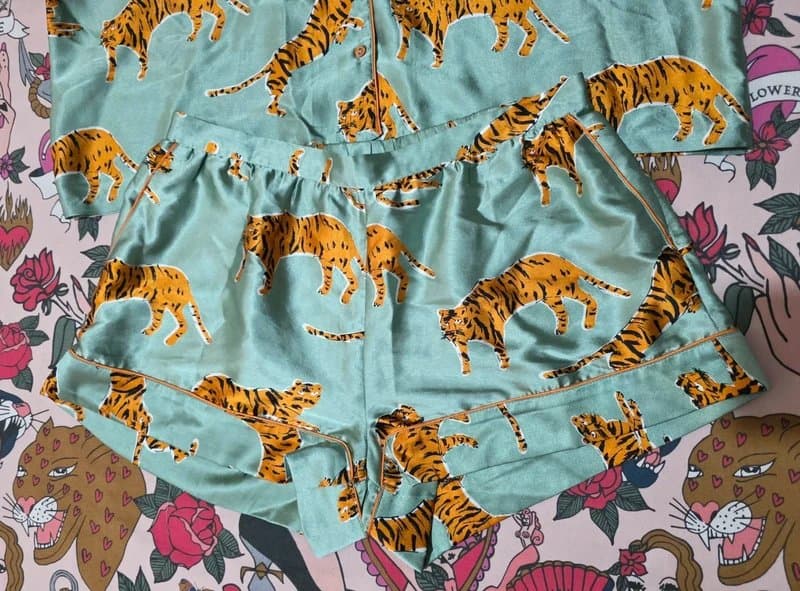 Topshop Topshop Silky Feel Tiger Print Pyjamas