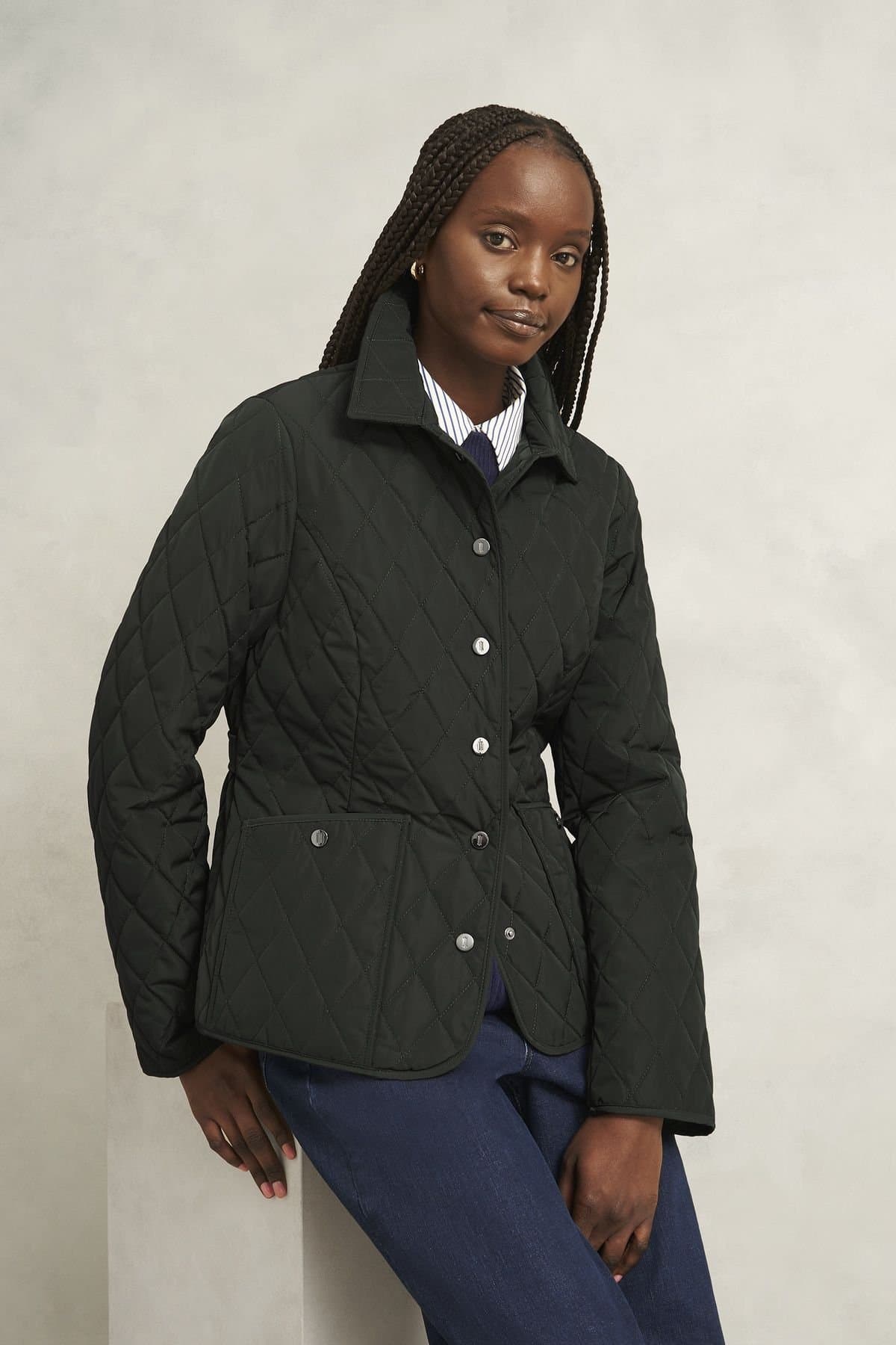 Hobbs London Hobbs London Women's Harley Jacket in Dark Green