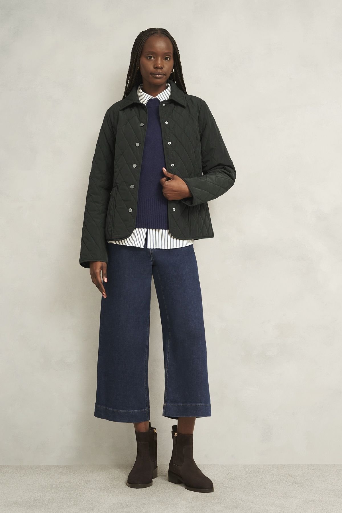 Hobbs London Hobbs London Women's Harley Jacket in Dark Green - 3