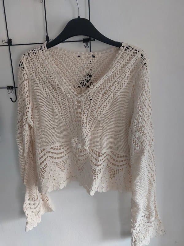 New Look Womens New Look crochet floaty top size 10