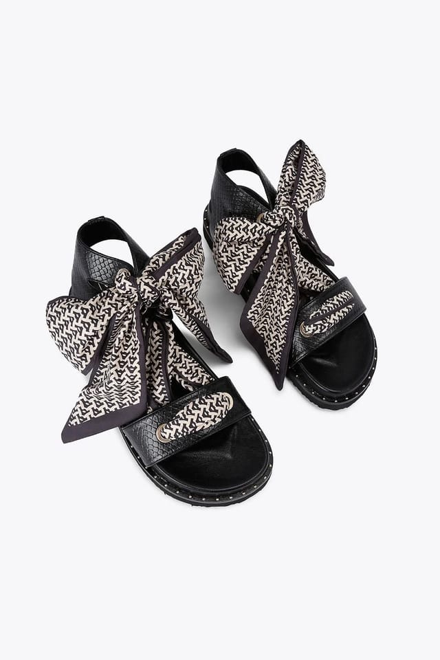 Carvela Carvela Women's 'Sorrento Scarf Sandal' Sandals in Black - 2