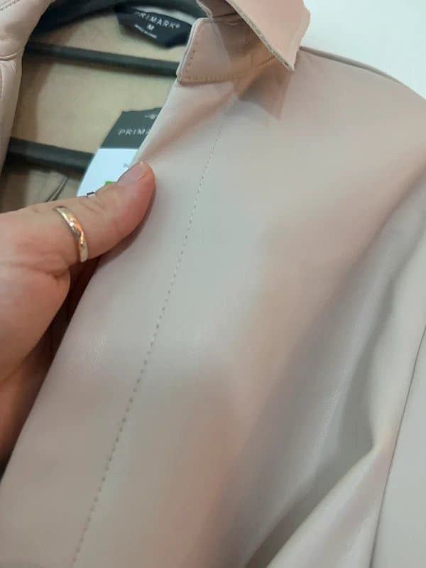 Primark Beige Primark leather look jacket