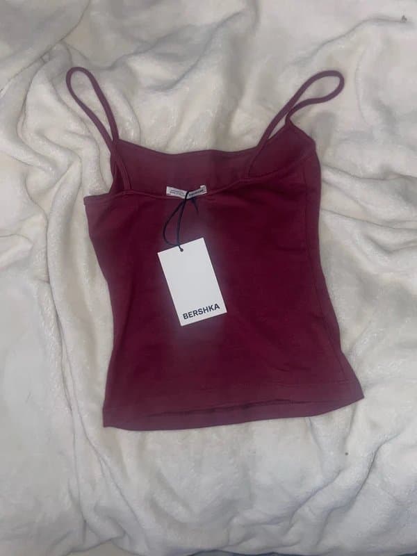 Bershka Bershka burgundy/red top