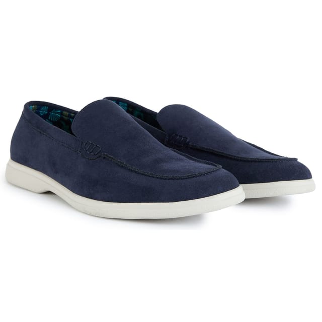 V.GAN V.GAN Men's Cashew Suede Shoes in Blue - 2