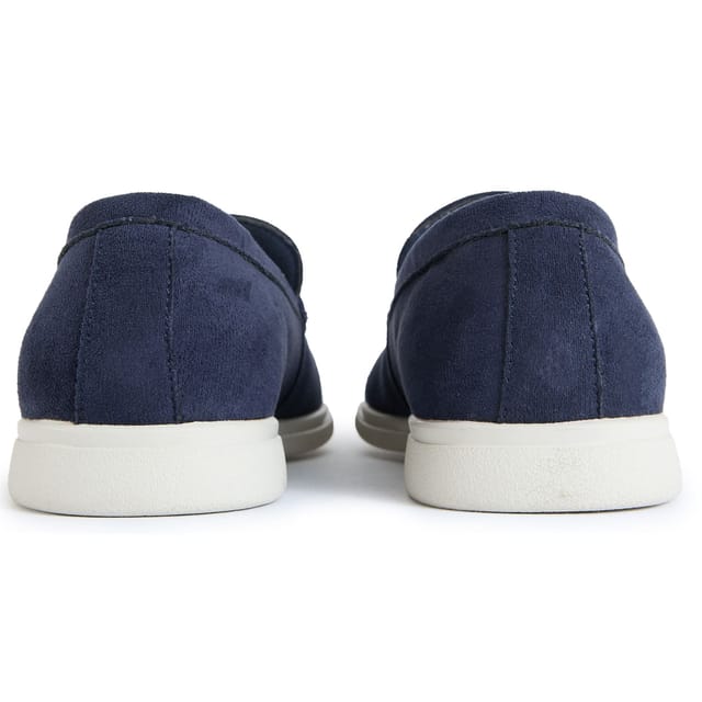V.GAN V.GAN Men's Cashew Suede Shoes in Blue - 3
