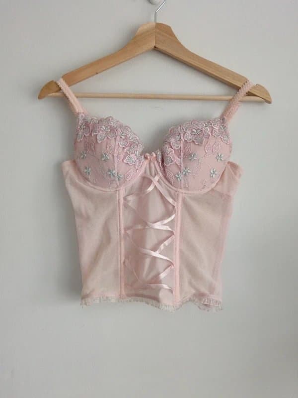 New Look Pink Lace Corset 36B