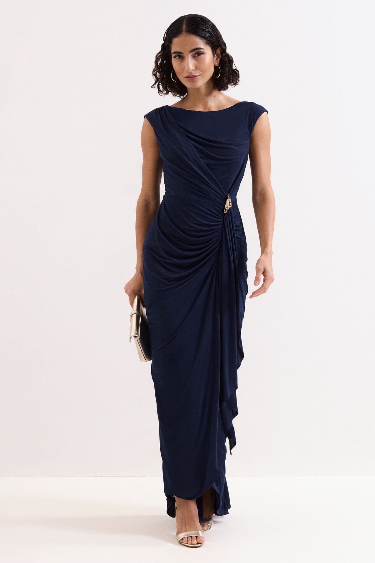 Phase Eight Phase Eight Women's Donna Ruched Detail Maxi Dress in Dark Navy