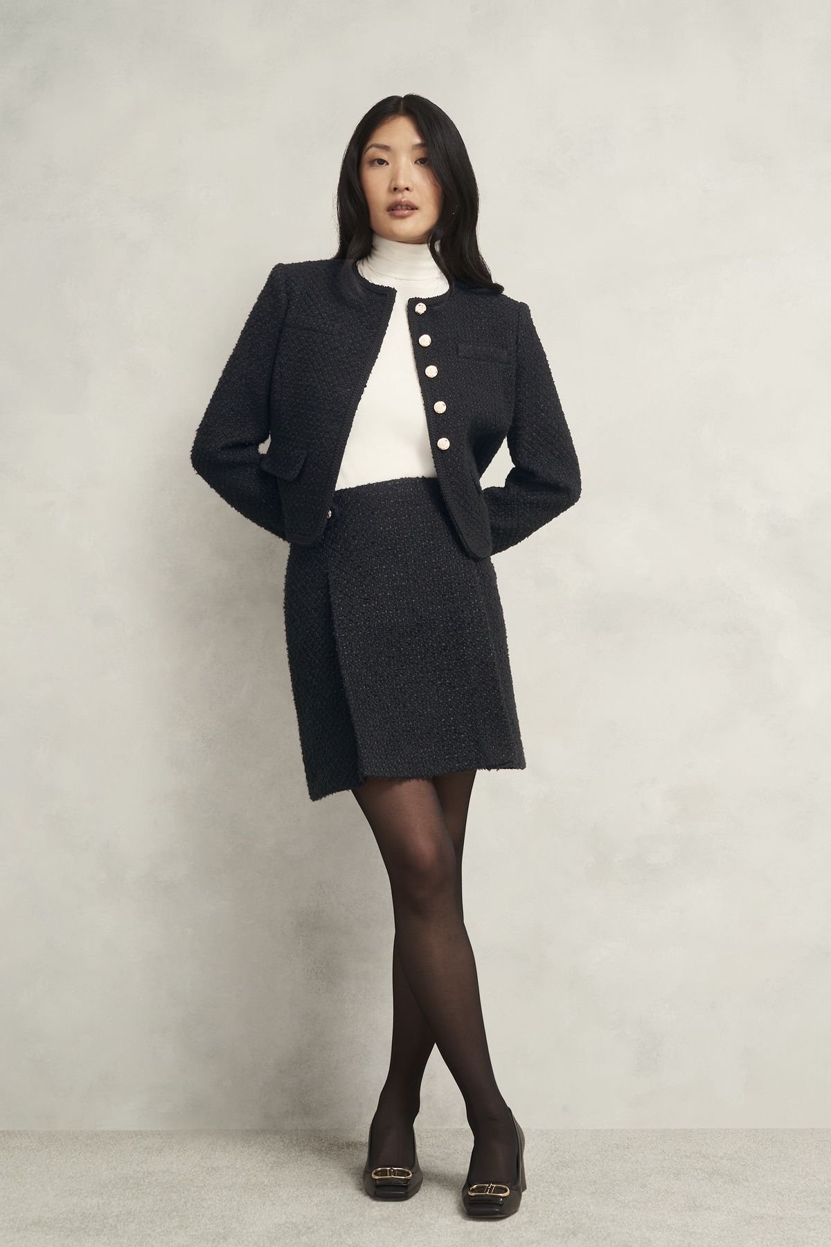 Hobbs London Hobbs London Women's Seraphina Skirt in True Black - 3