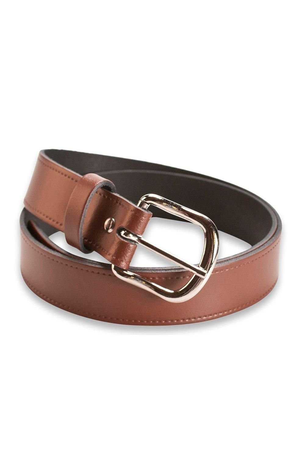 Hawkdale Hawkdale Men's 1.25" Genuine Leather Belt in Brown - 4