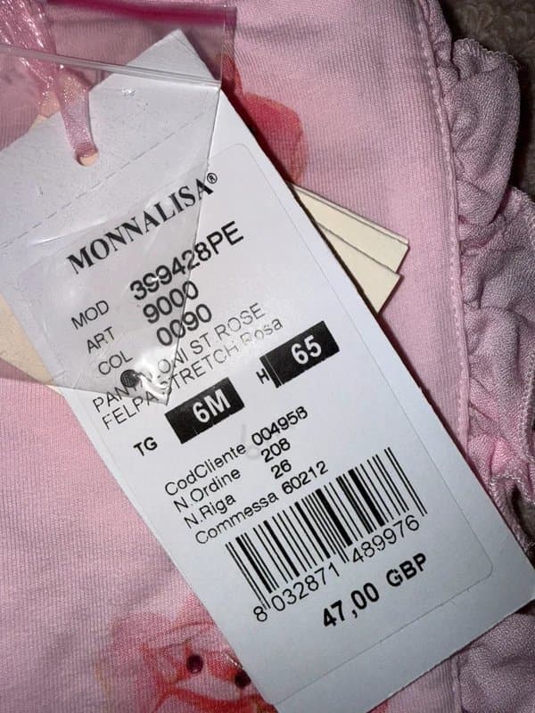 Monnalisa Monnalisa baby girls joggers - Age 6m
