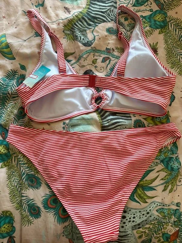 New Look red & white new look bikini top 16 bottom 18