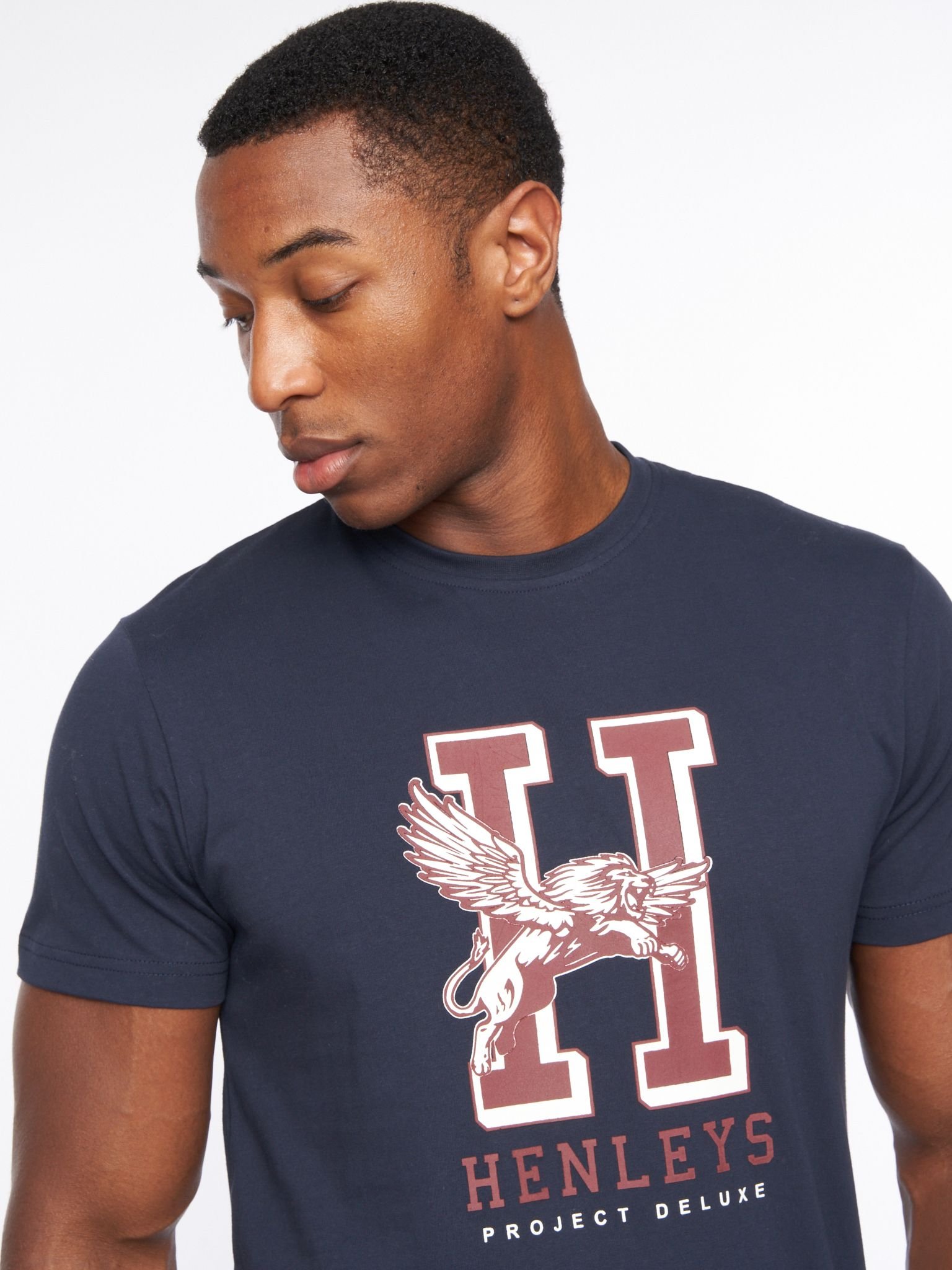 Henleys Henleys Men's Belton T-Shirt in Navy - 3