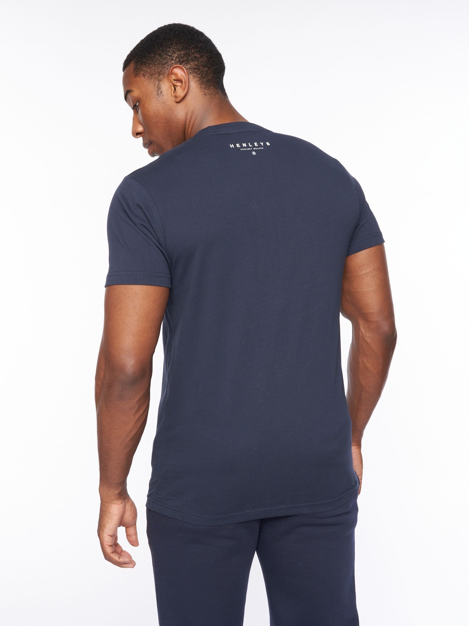 Henleys Henleys Men's Belton T-Shirt in Navy - 4