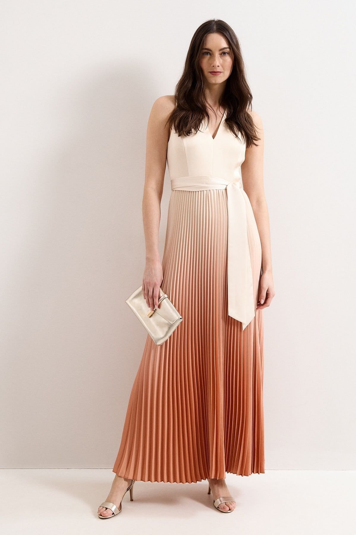 Phase Eight Burnt Orange Gradient Maxi Dress