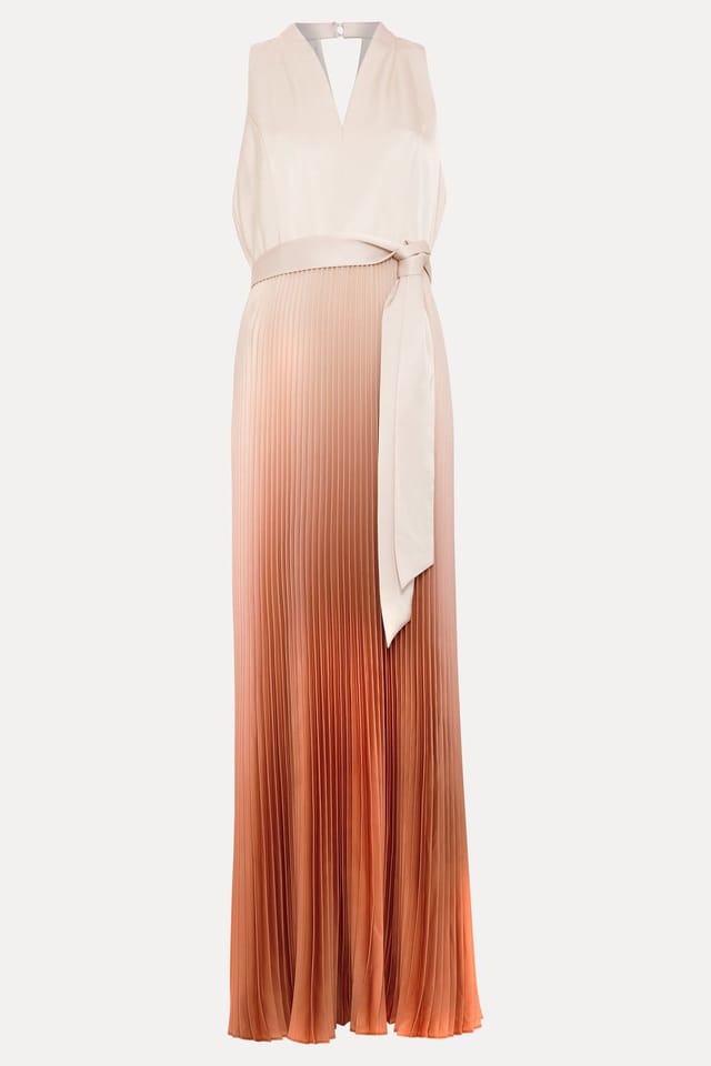 Phase Eight Phase Eight Women's Sloane Sleeveless V-Neck Maxi Dress in Burnt Orange - 2