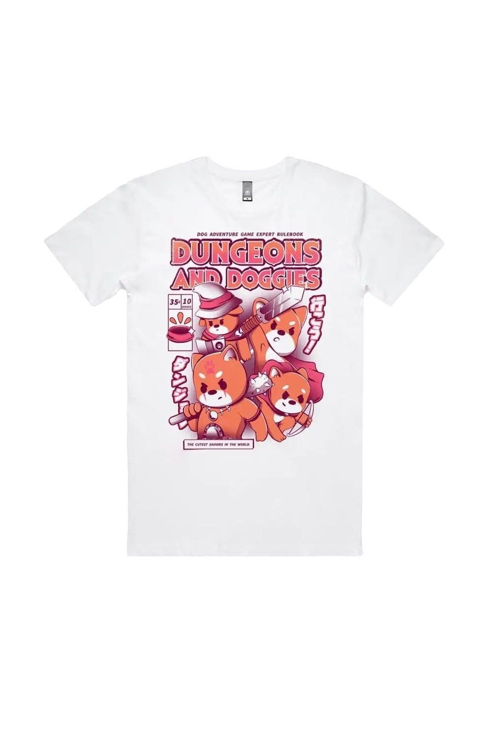 Ilustrata Men's Dungeons & Doggies T-Shirt in White