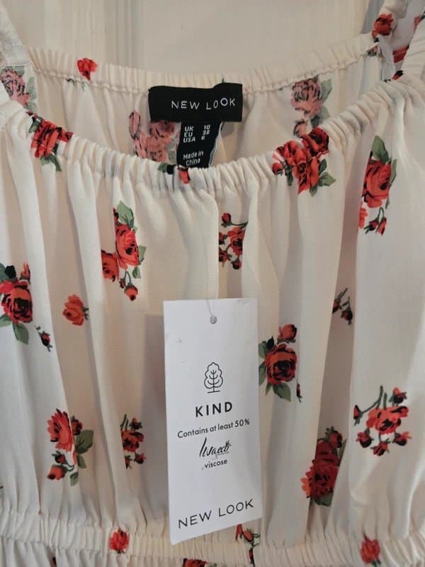 New Look Newlook Lottie rose frilly top.