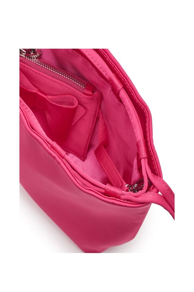 Moda In Pelle Moda In Pelle Women's 'Lotty Bag' Satin Shoulder Bag in Pink - 3