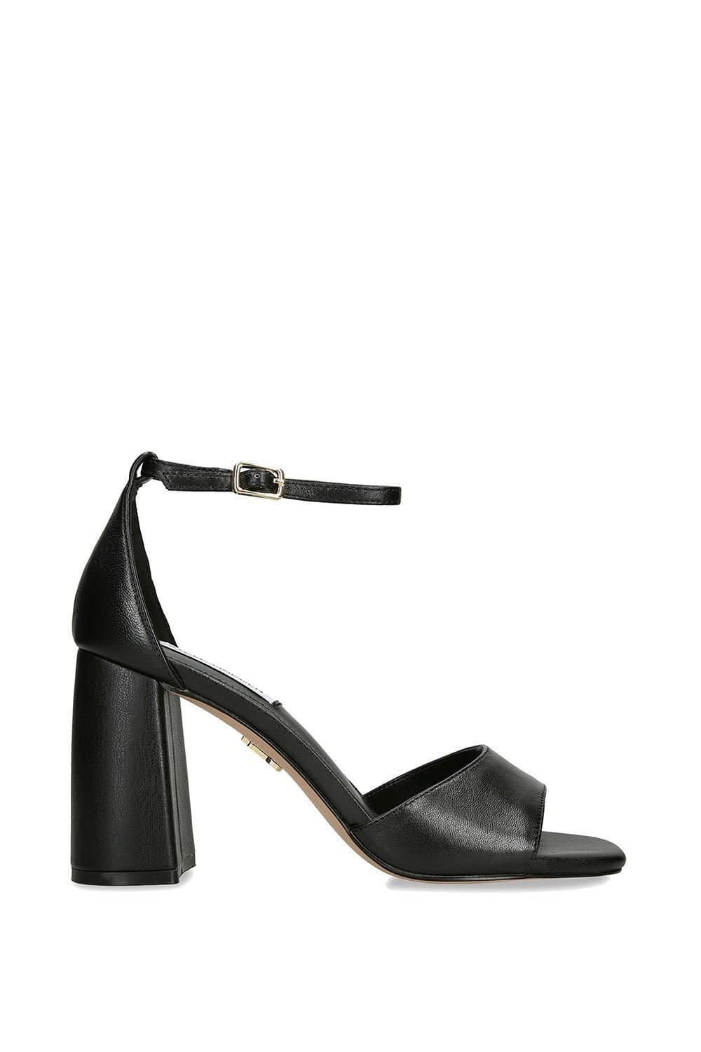Steve Madden STEVE MADDEN Women's 'Missty Black' Leather Heels in Black