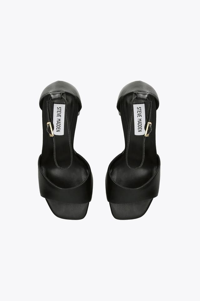 Steve Madden STEVE MADDEN Women's 'Missty Black' Leather Heels in Black - 2