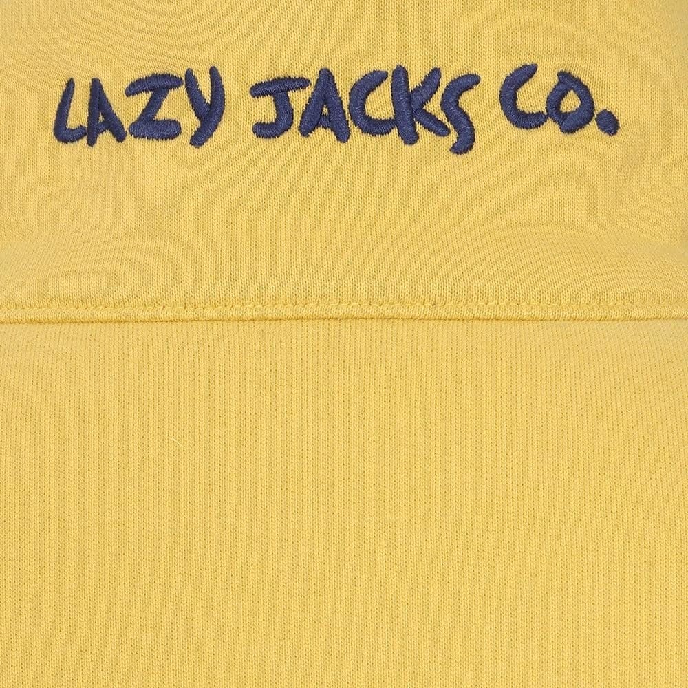 Lazy Jacks Lazy Jacks Women's Logo Full Zip Sweatshirt in Lemon - 4