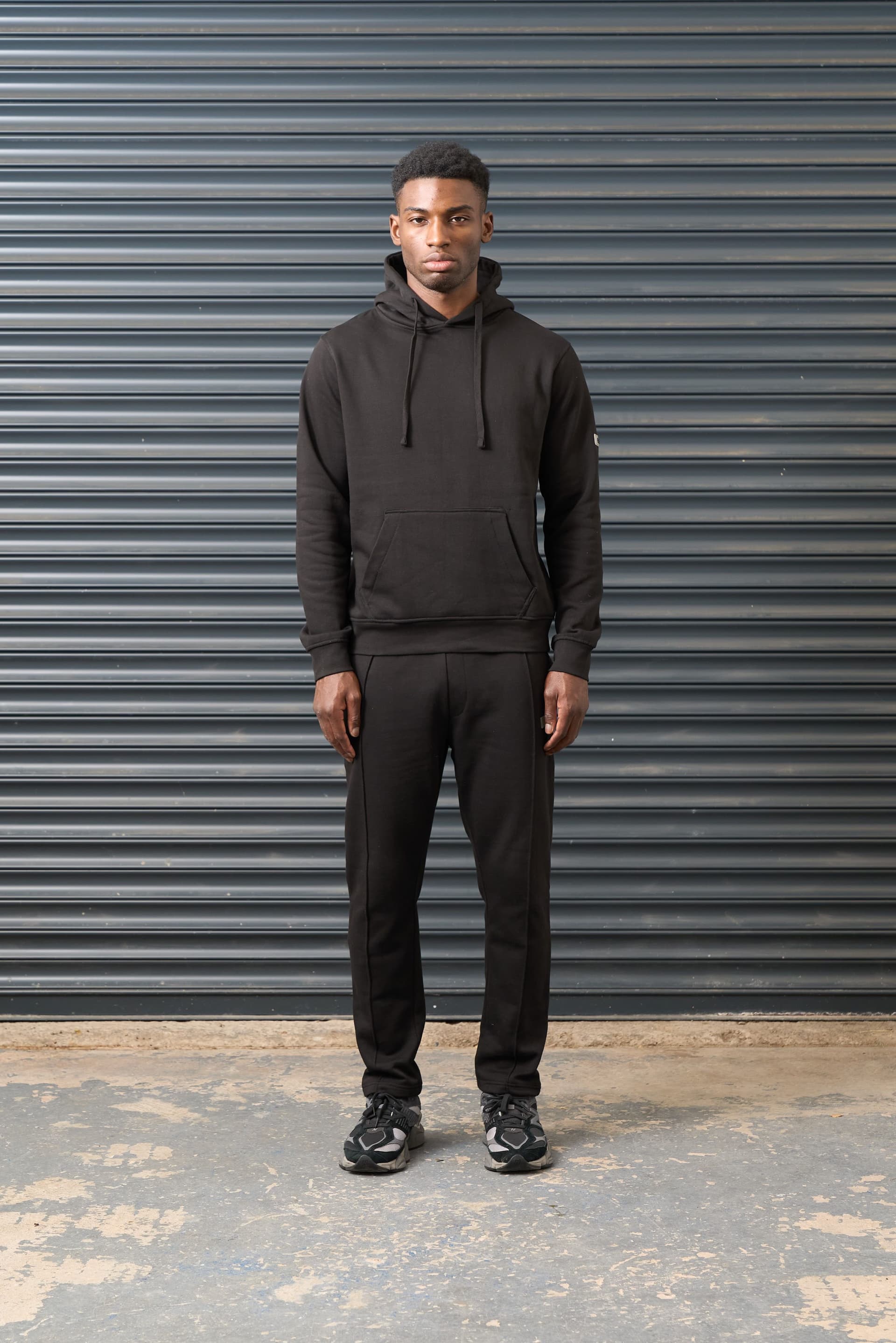 Archive Design Studios Archive Design Studios Black Brushed Fleece Hoodie