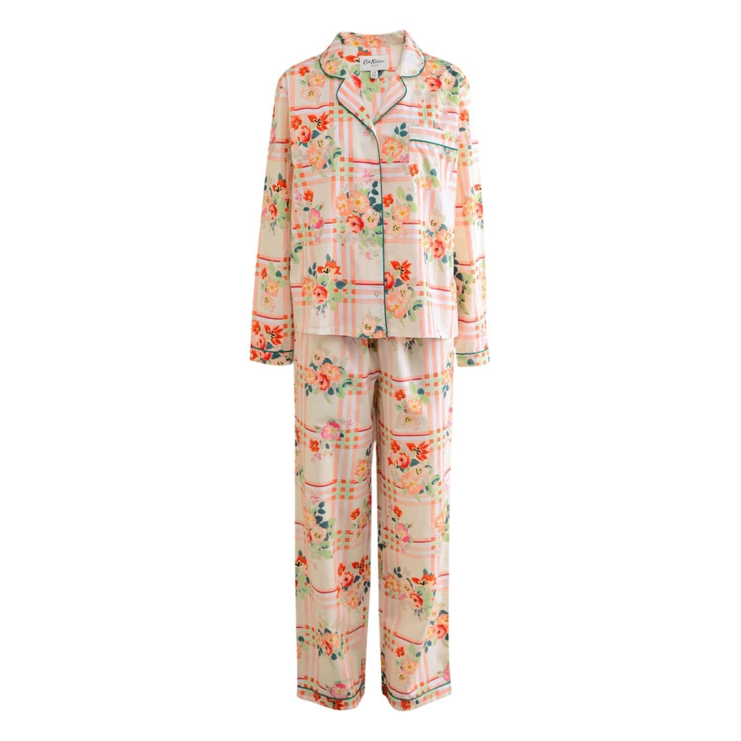 Cath Kidston Cath Kidston Women's Checked Woven Pyjama Set in Pink