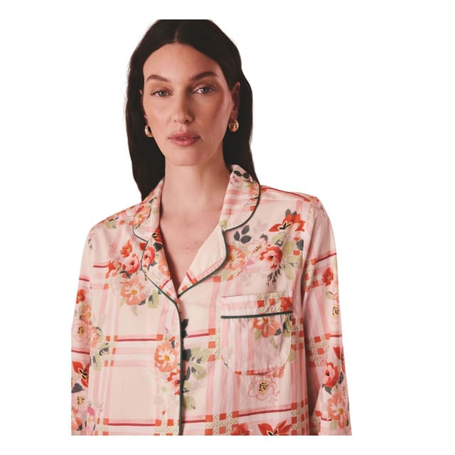 Cath Kidston Cath Kidston Women's Checked Woven Pyjama Set in Pink - 3