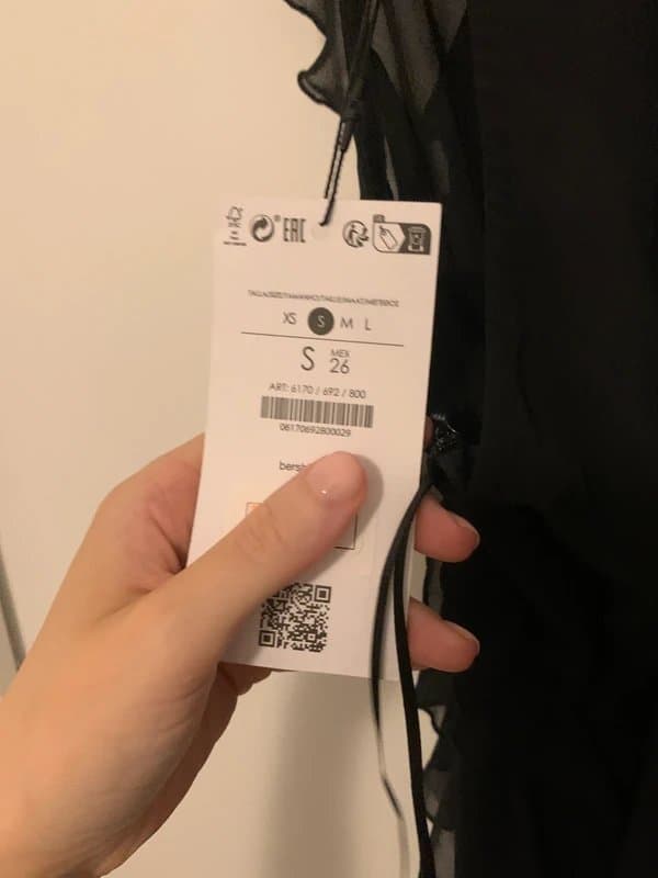 Bershka Bershka asymmetric chiffon blouse top - S