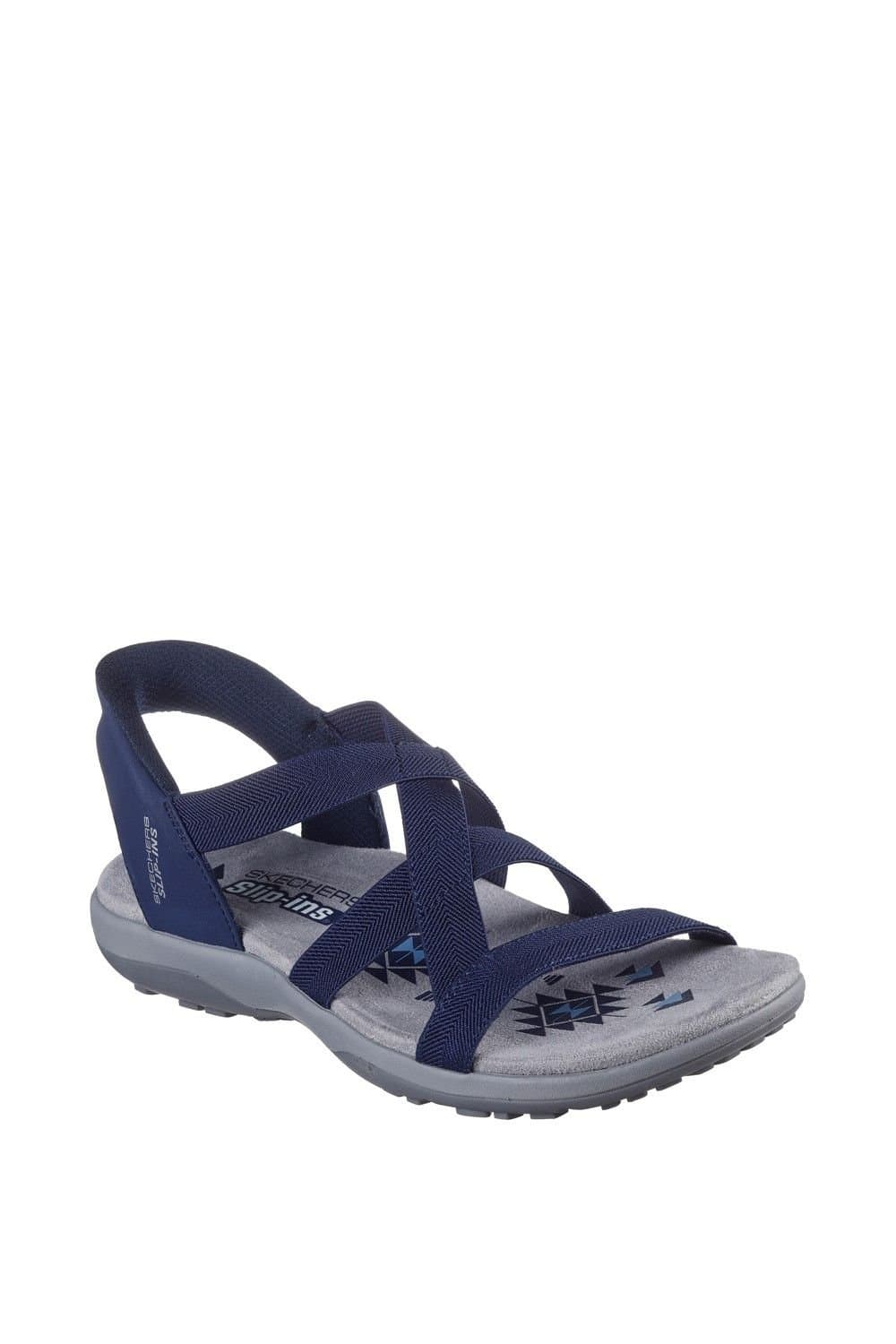Skechers Skechers Women's Reggae Slim Stretch Flex Sandal in Navy