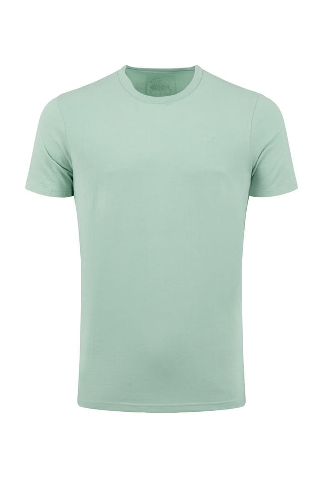 Weird Fish Weird Fish Men's Hooked Branded T-Shirt in Light Green - 2
