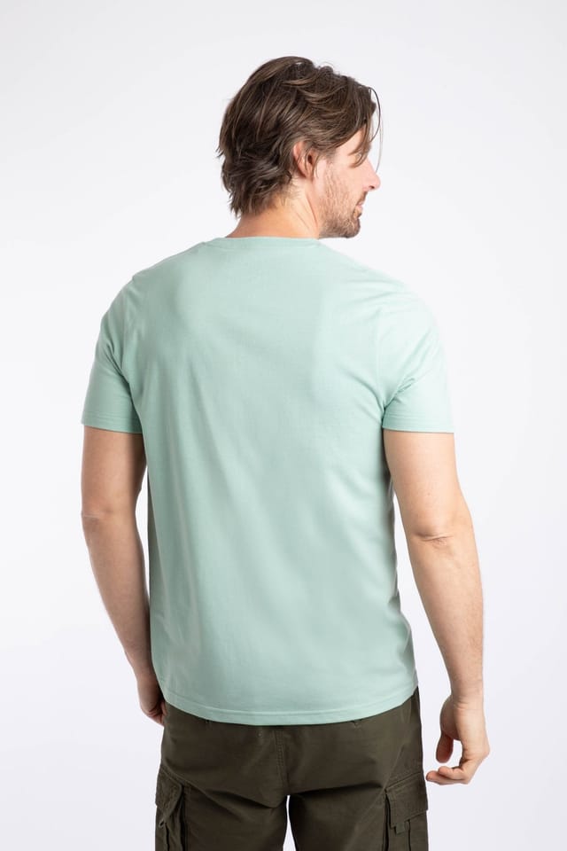 Weird Fish Weird Fish Men's Hooked Branded T-Shirt in Light Green - 3