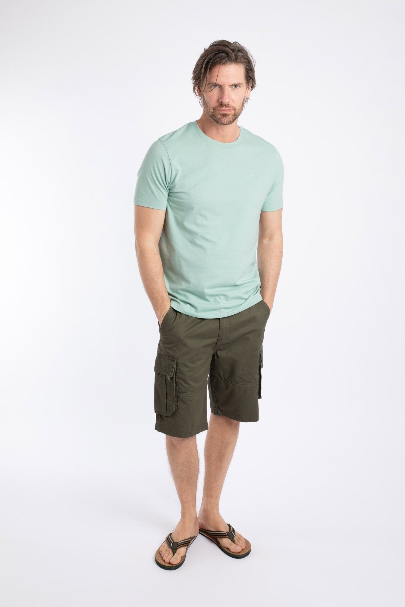 Weird Fish Weird Fish Men's Hooked Branded T-Shirt in Light Green - 4