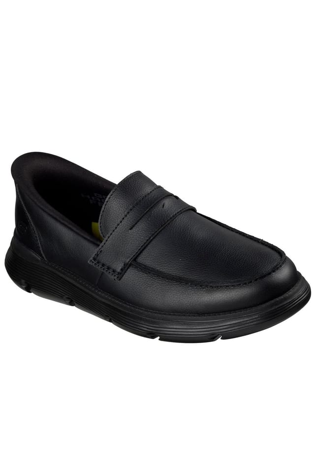 Skechers Skechers Men's Garza Leather Moc-Toe Slip-Ins Penny Loafers Black - 2