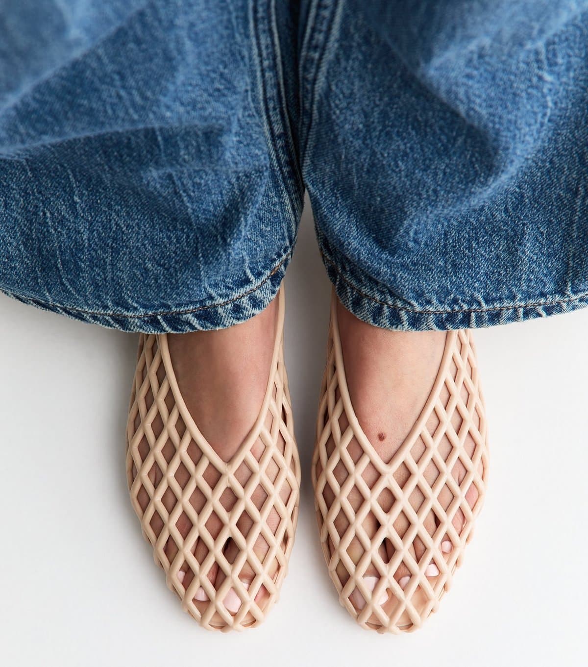 New Look New Look Truffle Pink Jelly Ballet Pumps