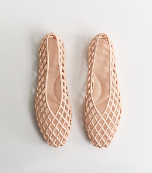 New Look Women's Truffle Pink Jelly Ballet Pumps New Look - 2