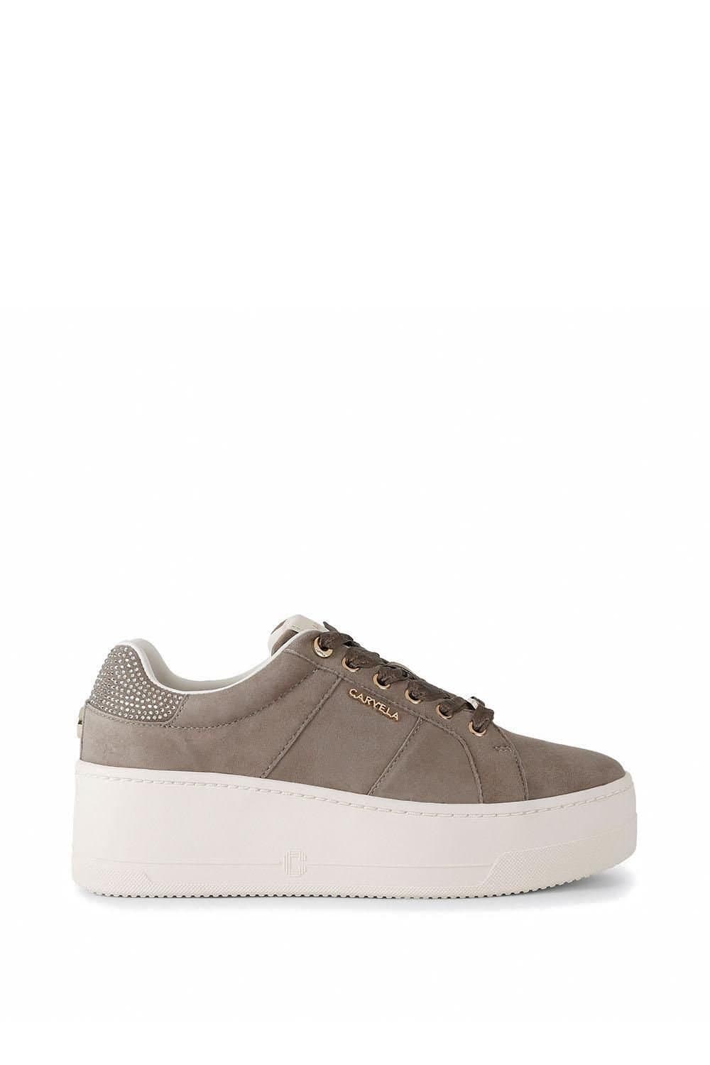 Carvela Carvela Women's 'Connected' Suede Trainers in Grey