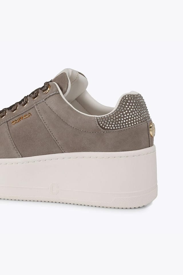 Carvela Carvela Women's 'Connected' Suede Trainers in Grey - 3