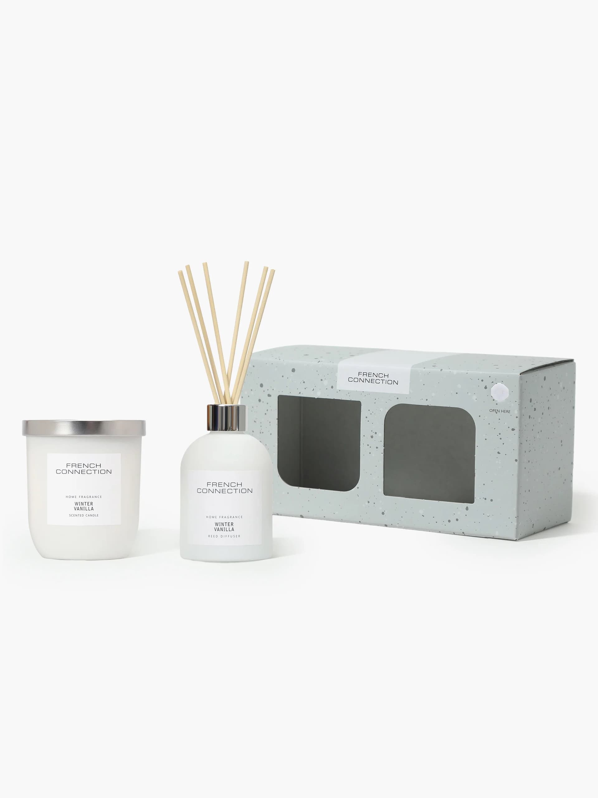 French Connection Winter Vanilla Classic Candle & Diffuser Set Winter Vanilla
